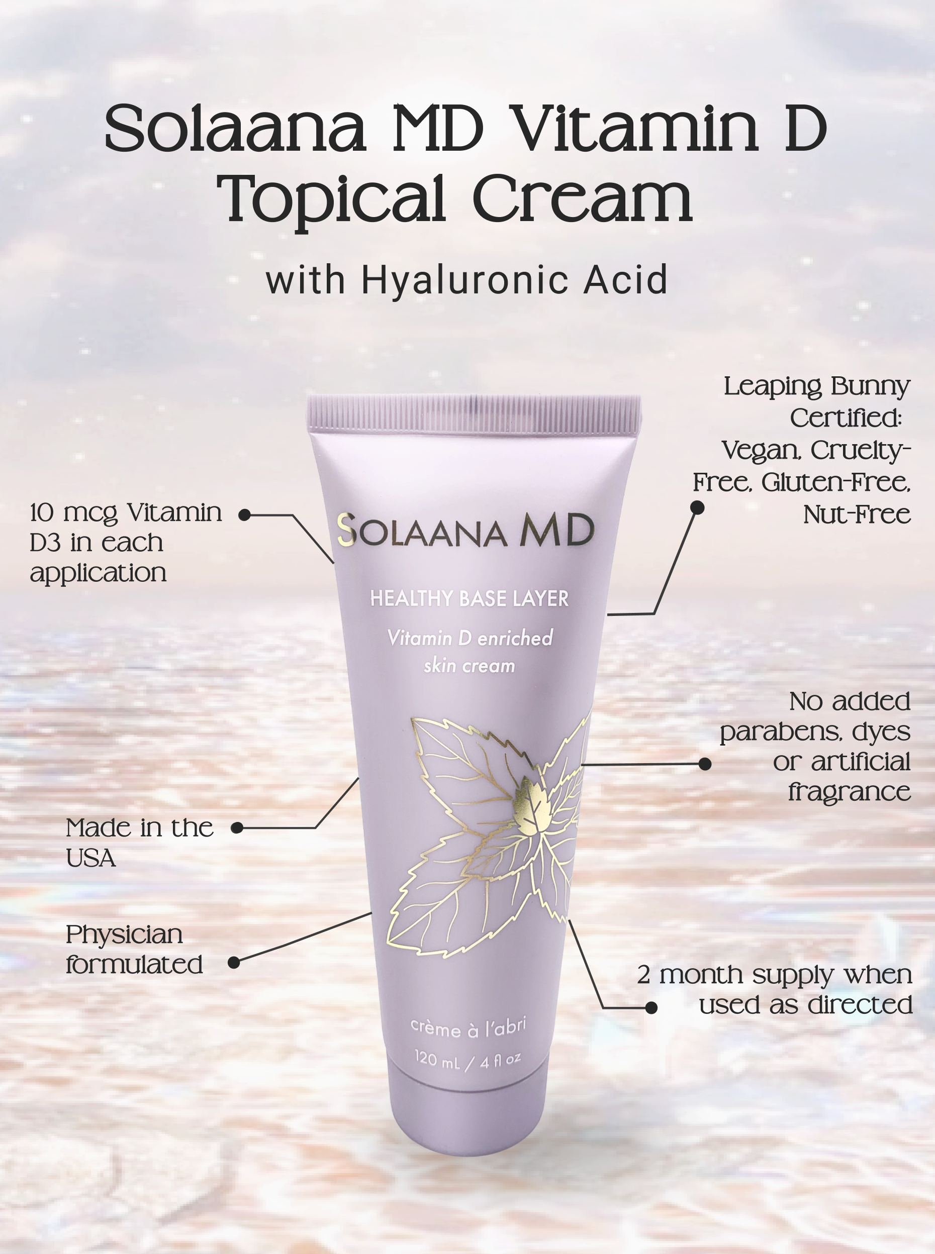 Solaana MD Healthy Base Layer Vitamin D Skincare