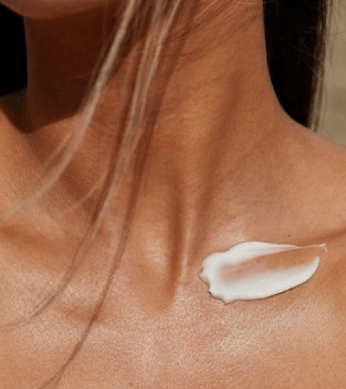 Women Body with Cream